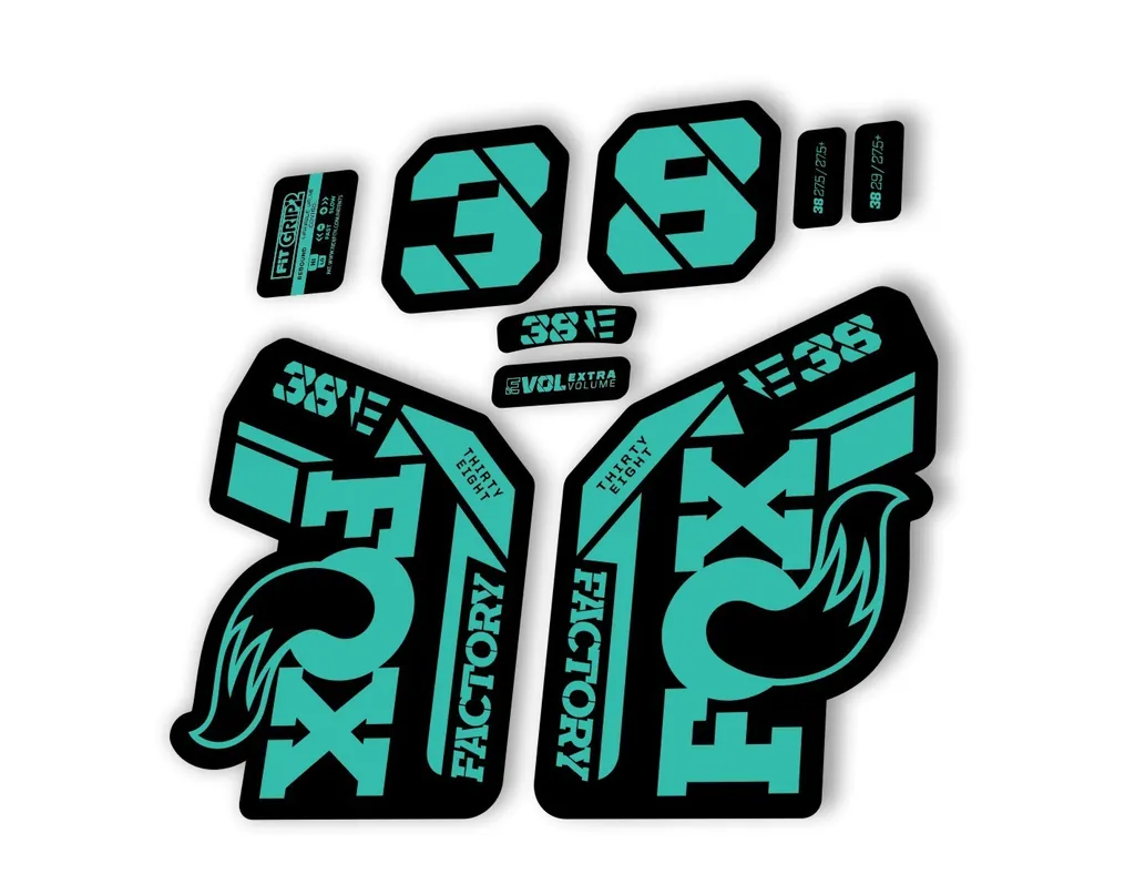 FOX 38 2021 E Bike Forks Suspension Factory Decal Sticker Adhesive Dolphin