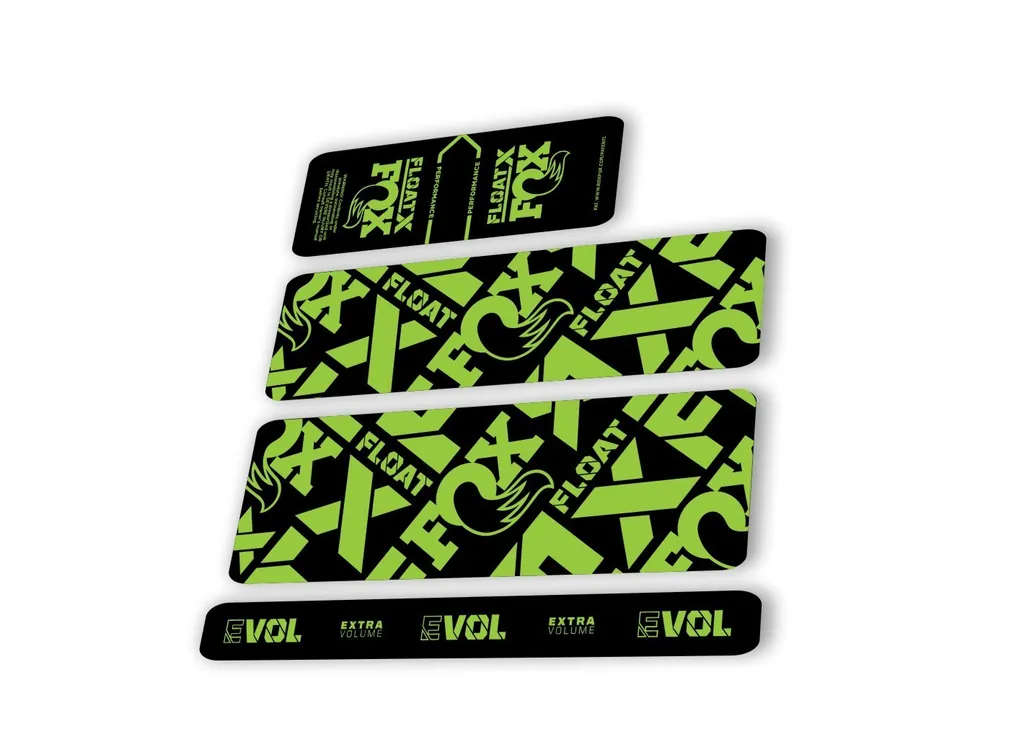 Fox 2022 Float X Performance Rear Shock Suspension Sticker Decal Green