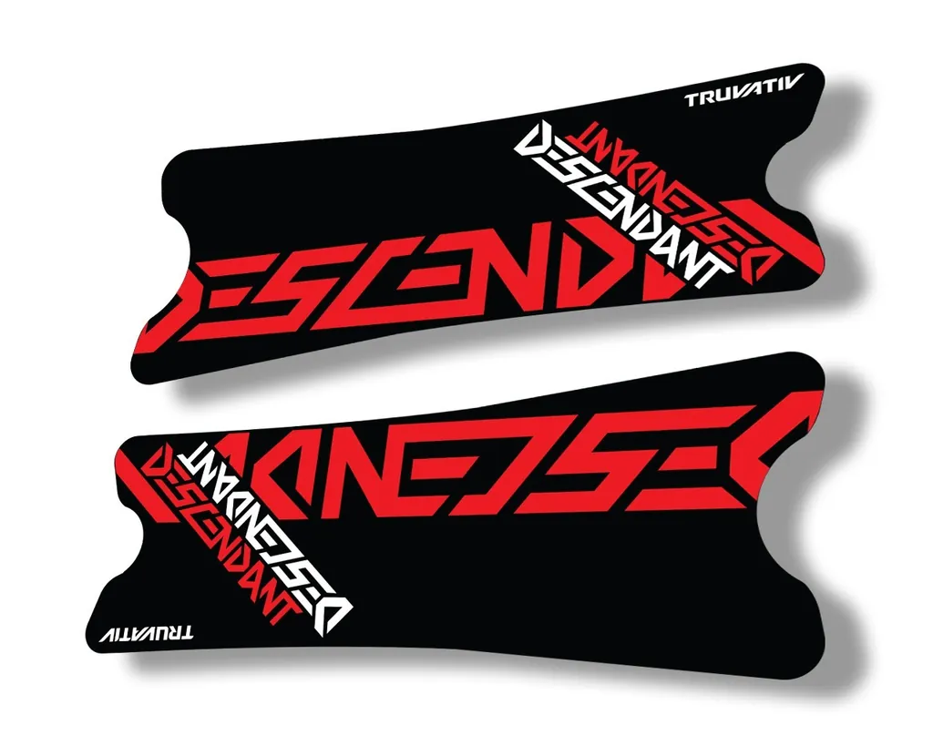 Truvativ 2018 Dexcendant Crank Set Stickers Decals MTB Bicycle 2Pcs Red
