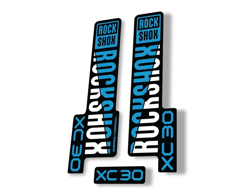 Rock Shox XC 30 2020 Fork Decal Mountain Bike Cycling Sticker Adhesive Blue