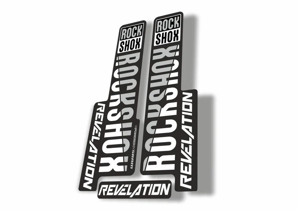 Rock Shox REVELATION 2018 Fork Decal Mountain Bike Cycling Sticker Adhesiv Black
