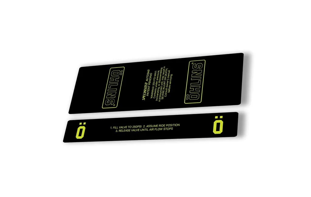 Ohlins STX22 Rear Shock Decal Mountain Bike Cycling Sticker Adhesive Lime Green