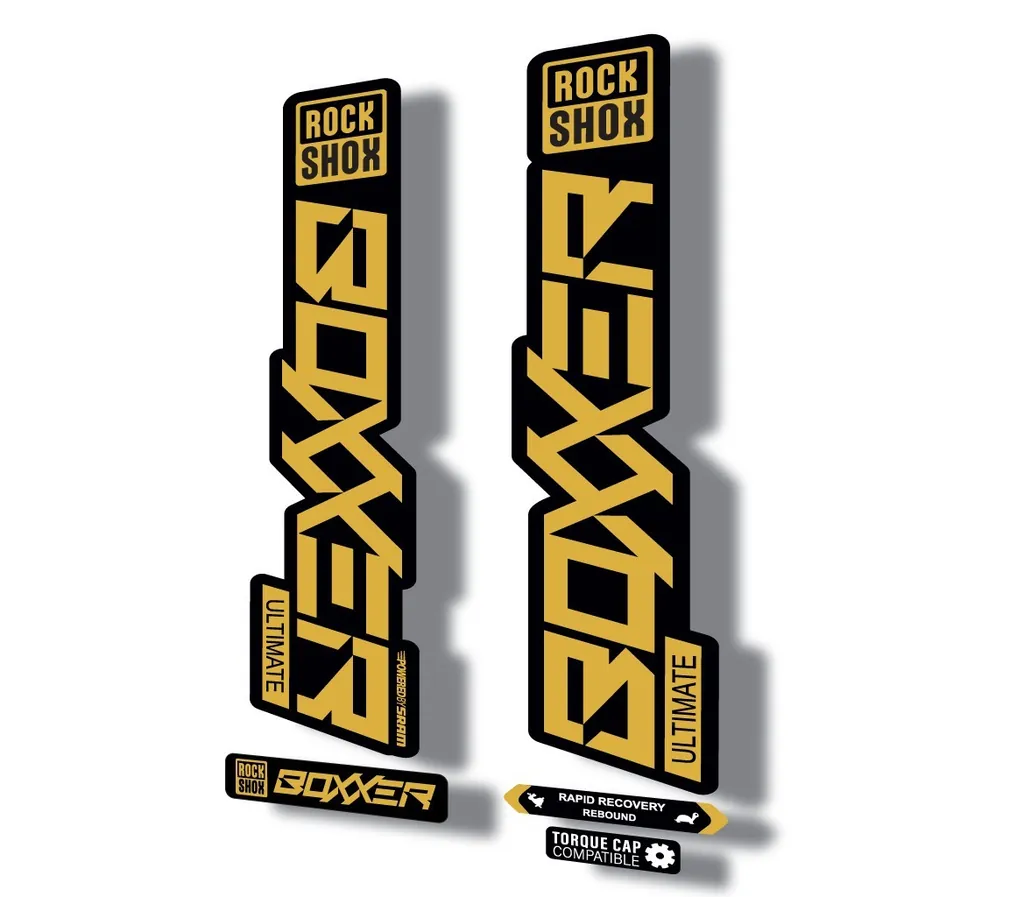 Rock Shox BOXXER 2020 ULTIMATE Mountain Bike Cycling Decal Adhesive Gold