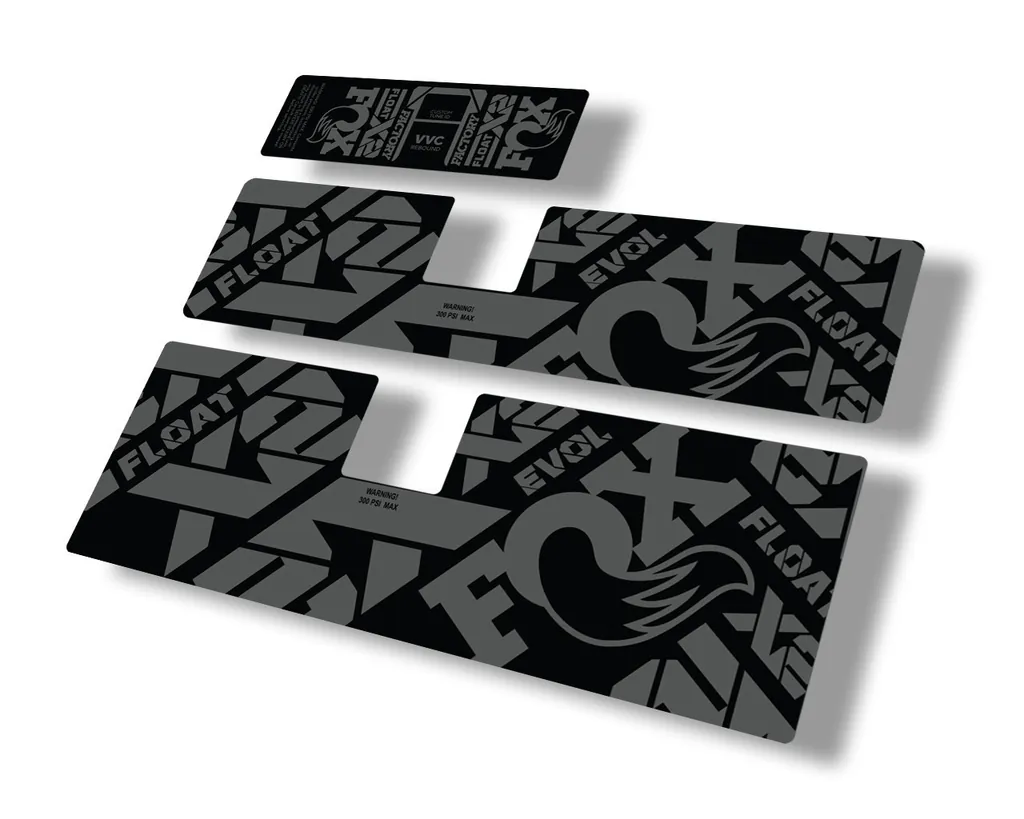FOX Float X2 2021 Rear Shock Suspension Sticker Factory Decal Full Set Gray