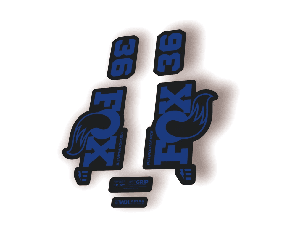 FOX 36 Performance E-Optimized 2026 Fork Factory Decal Sticker Adhesiv Dark Blue