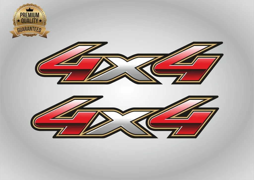 4x4 Decals Compatible with Toyota Hilux Truck Body Tail 2pcs