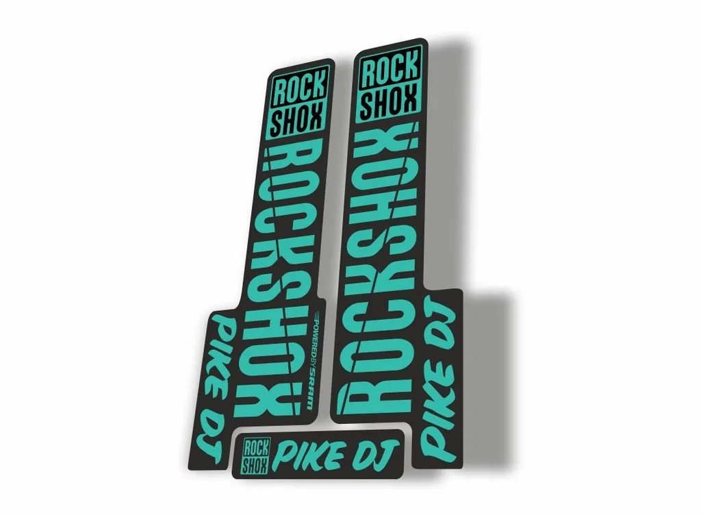 Rock Shox PIKE DJ 2018 Fork Decal Mountain Bike Cycling Sticker Adhesive Dolphin