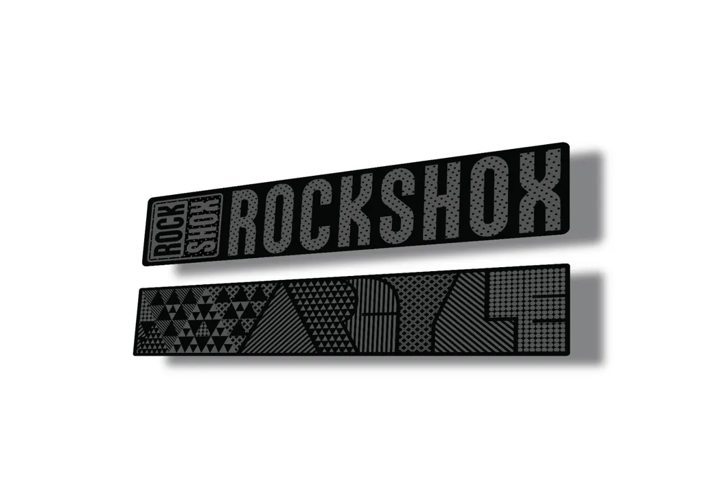 Rock Shox ARGYLE 2017 Fork Decal Mountain Bike Cycling Sticker Adhesive Gray