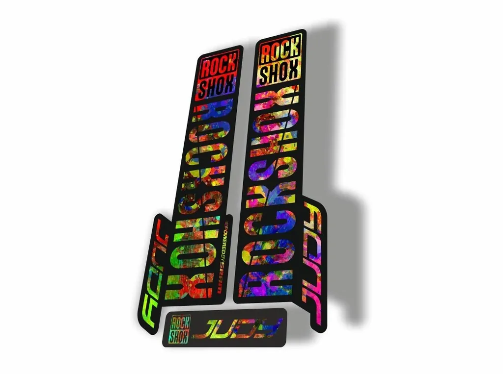 Rock Shox JUDY 2018 Fork Decal Mountain Bike Cycling Sticker Adhesive Oil Slick