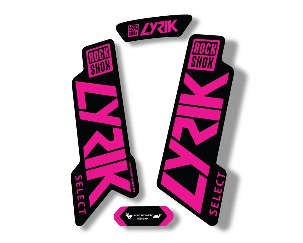 Rock Shox LYRIK 2020 ULTIMATE Mountain Bike Cycling Decal Sticker Pink