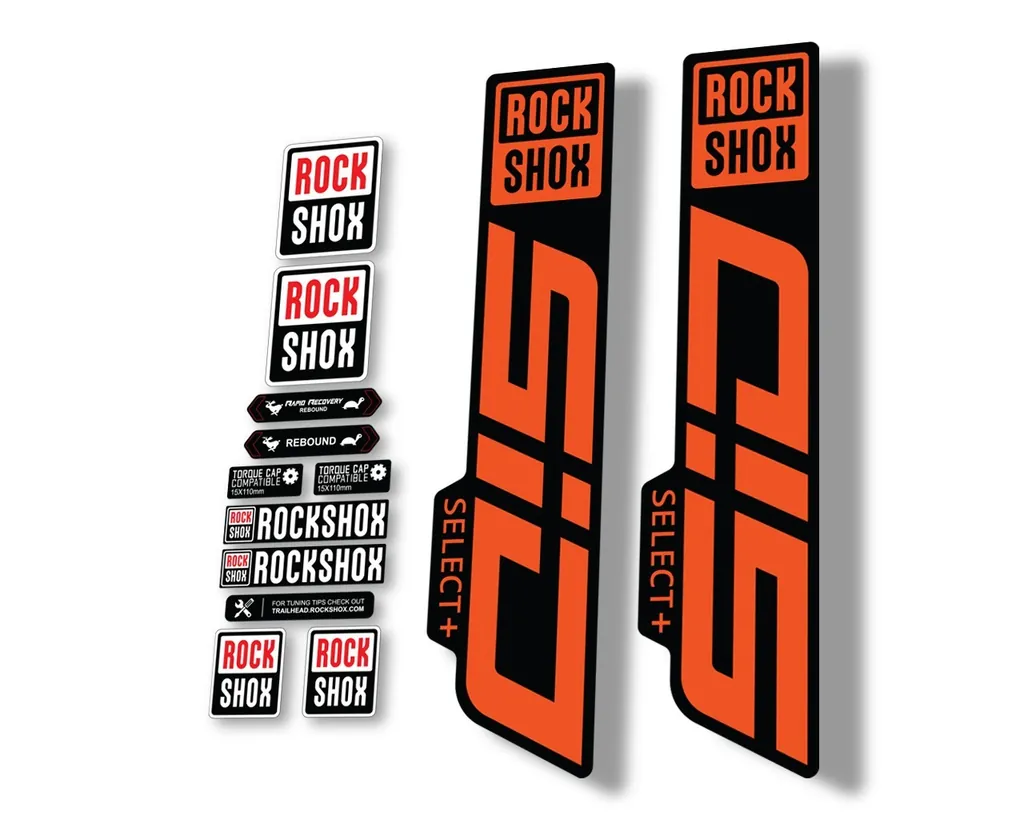Rock Shox SID 2021 Select + (Plus) Mountain Bike Cycling Decal Sticker Orange