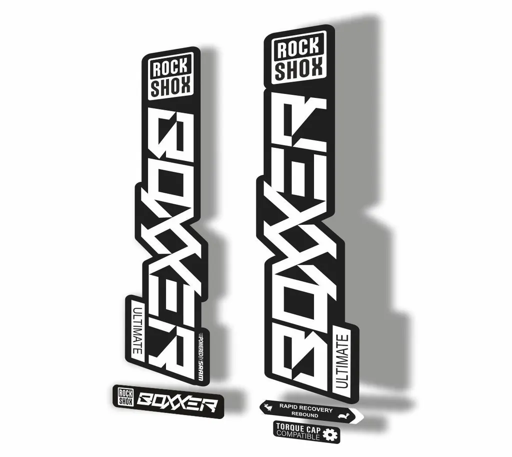 Rock Shox BOXXER 2020 ULTIMATE Mountain Bike Cycling Decal Adhesive White