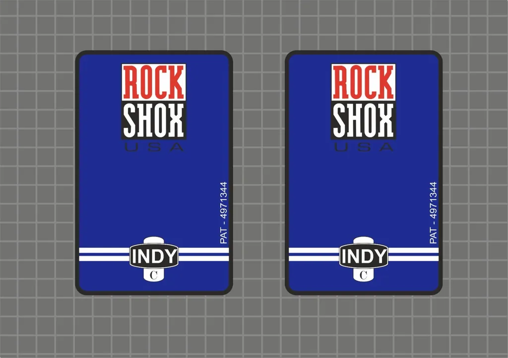 Rock Shox INDY C 1997 Forks Decals Stickers Graphic Set Vinyl Logo Adhesive