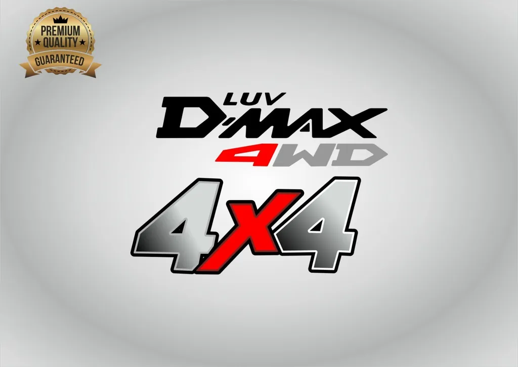 4x4 Off Road Decals Compatible with Chevrolet Luv D-Max 2008 2pcs