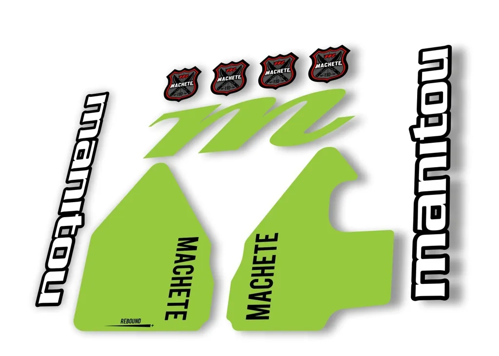 Manitou Machhete 110 Comp 2020 Fork Suspension Decal Kit Sticker Set Green