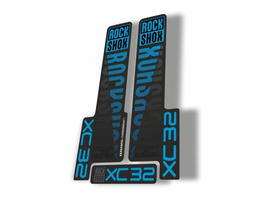 Rock Shox XC32 2018 Fork Decal Mountain Bike Cycling Sticker Adhesive Blue Gray