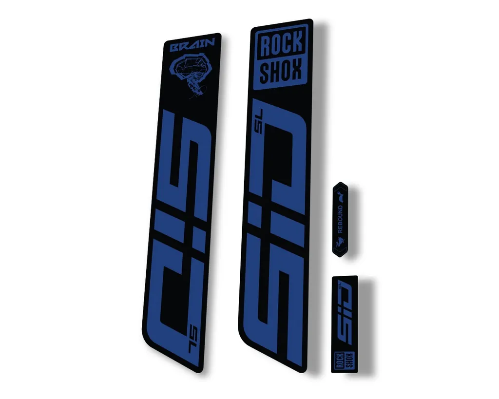 Rock Shox SID SL Brain 2021 Mountain Bike Cycling Decal Sticker Dark Blue