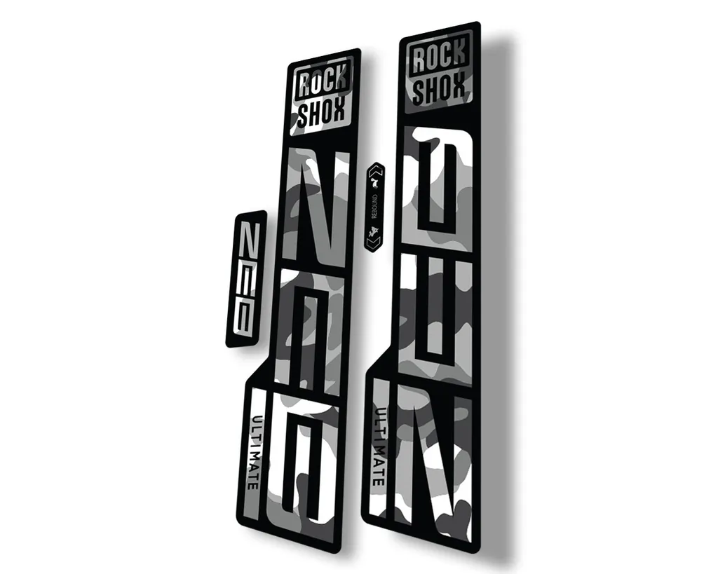 Rock Shox ZEB 2021 ULTIMATE Mountain Bike Cycling Decal Sticker White Camo