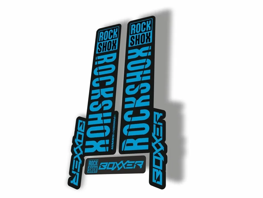 Rock Shox BOXXER 2019 Mountain Bike Cycling Decal Kit Sticker Adhesive Blue