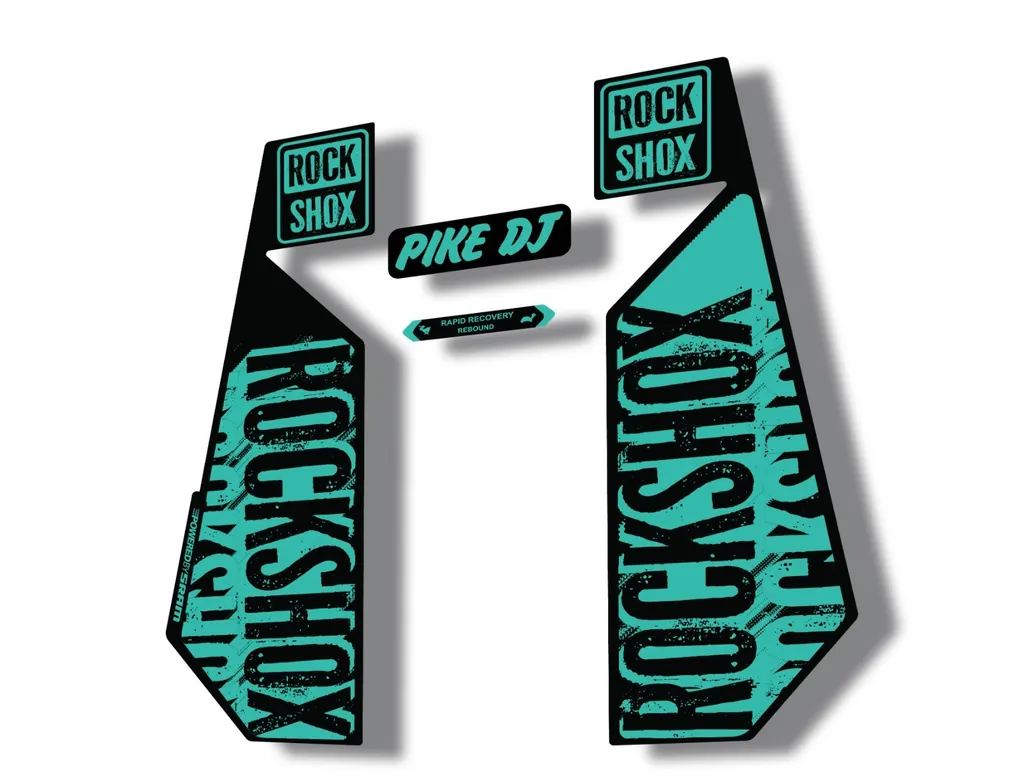 Rock Shox PIKE DJ 2017 Fork Decal Mountain Bike Cycling Sticker Adhesive Dolphin