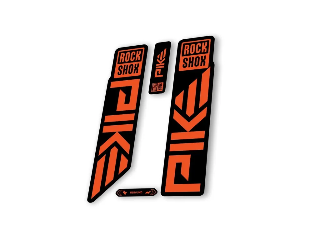 Rock Shox PIKE 2023 Mountain Bike Cycling Decal Sticker Adhesive Orange