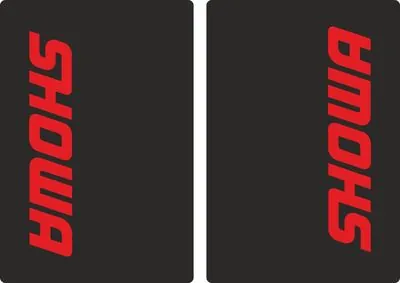 Showa Motocross Upper Fork Decal Stickers Graphic Set Adhesive Red