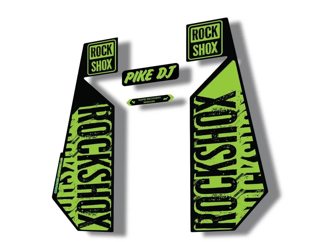 Rock Shox PIKE DJ 2017 Fork Decal Mountain Bike Cycling Sticker Adhesive Green
