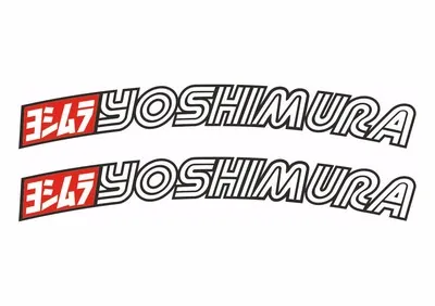 Yoshimura NEW MX Front Fender Decals Replacement Adhesive Sticker Set
