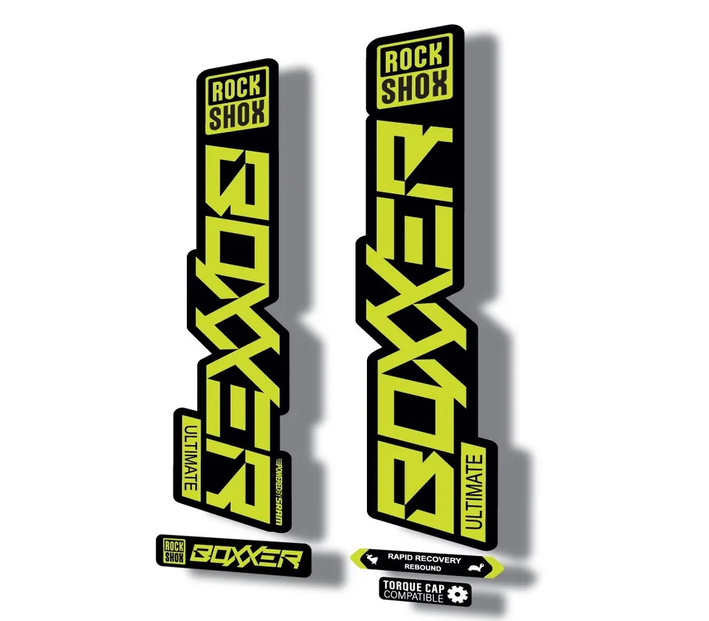 Rock Shox BOXXER 2020 ULTIMATE Mountain Bike Cycling Decal Adhesive Lime Green