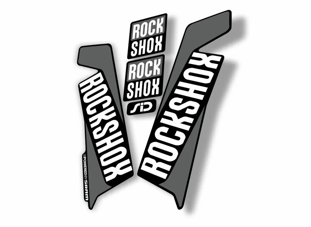Rock Shox SID 2016-17 Mountain Bike Cycling Fork Decal Sticker Adhesive Gray