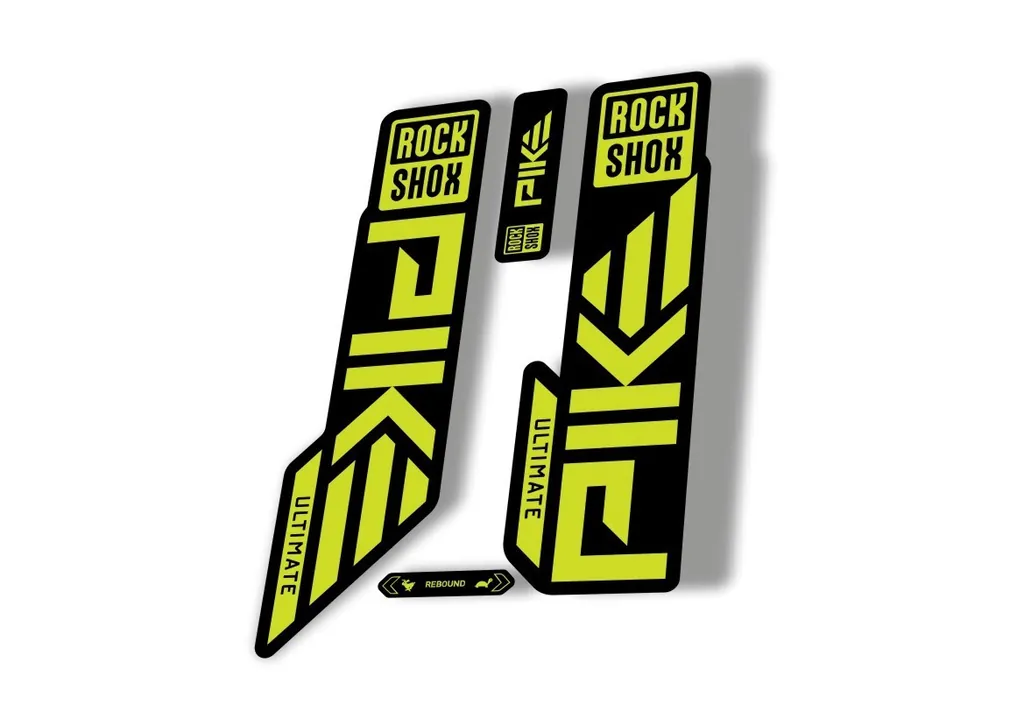 Rock Shox PIKE ULTIMATE 2023 Mountain Bike Cycling Decal Sticker Lime Green