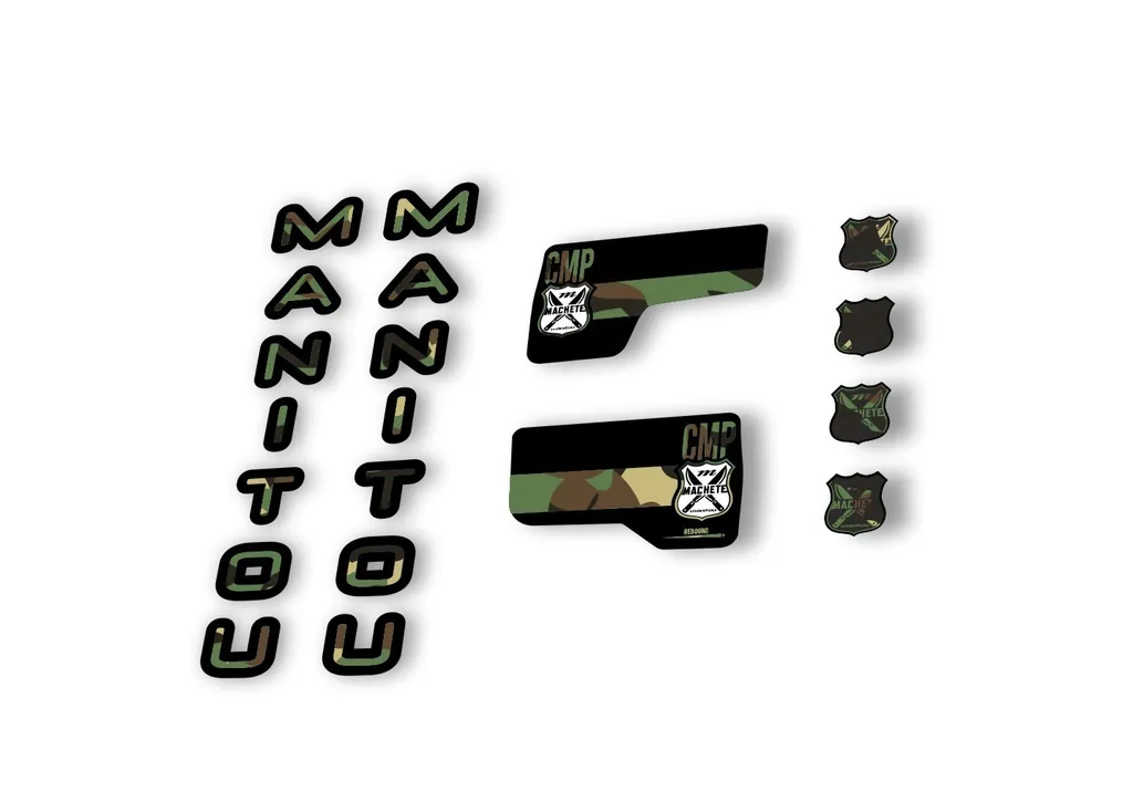 Manitou Machette Comp 2020 Fork Suspension Decal Kit Sticker Set Camo