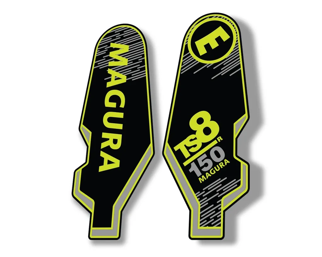 MAGURA TS8 R 150 2013 Suspension Decal Kit Sticker Adhesive Aufkleber Lime Green