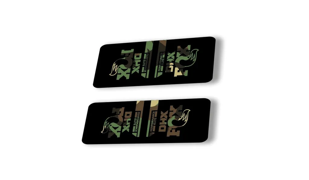 FOX DHX 2022 Performance Elite Rear Shock Suspension Sticker Decal Camo