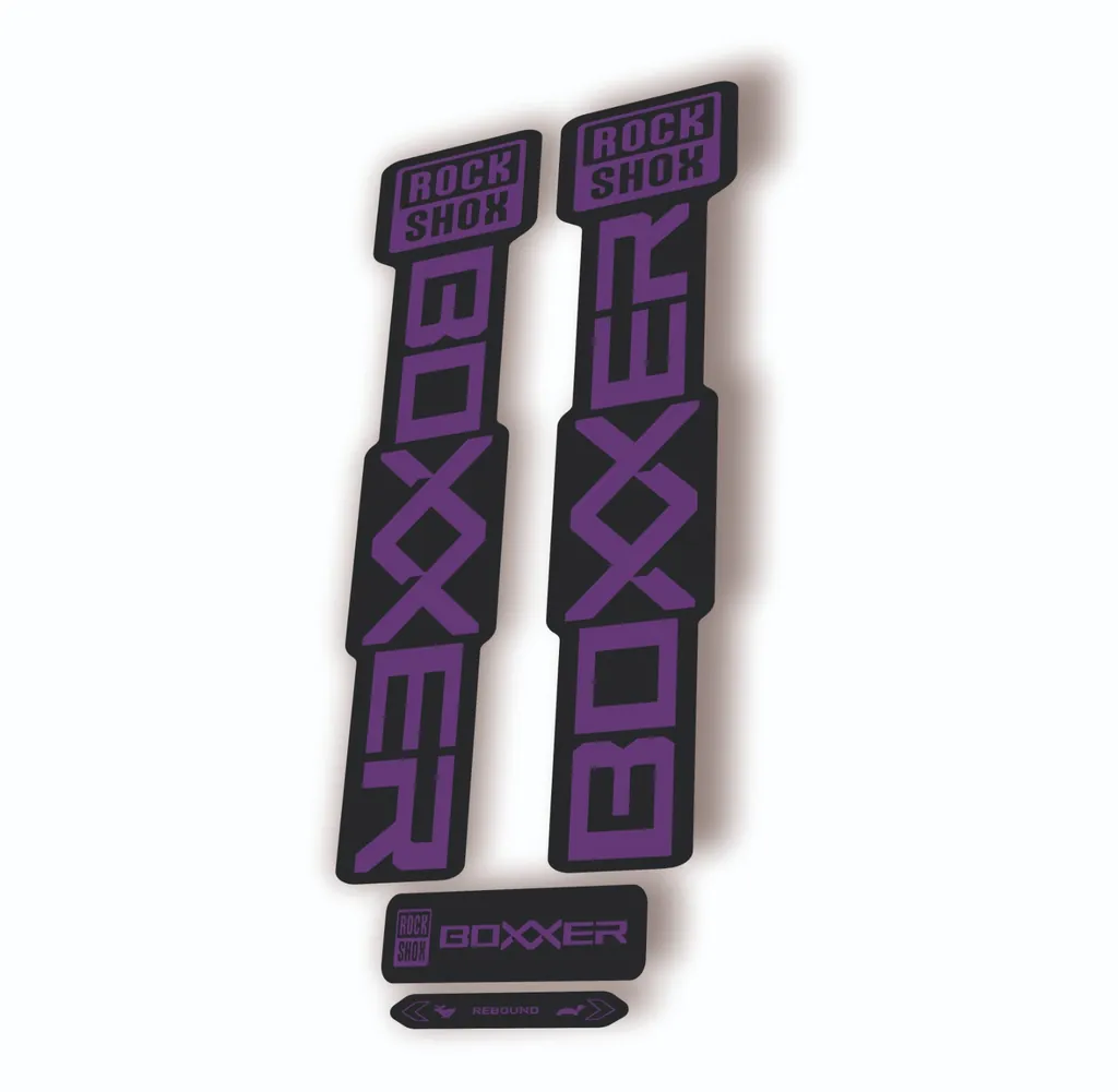 Rock Shox BOXXER 2024 ULTIMATE Mountain Bike Cycling Decal Adhesive Purple