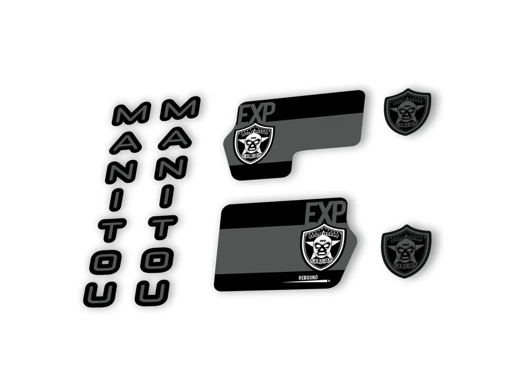 Manitou Circus Expert 2020 Fork Suspension Decal Kit Sticker Gray