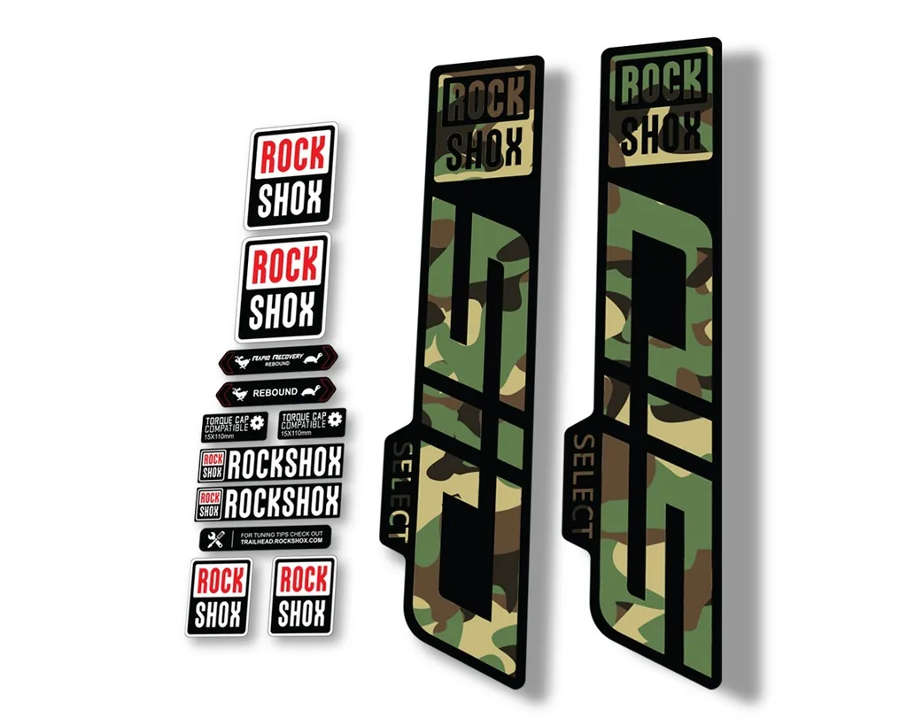 Rock Shox SID 2021 Select Mountain Bike Cycling Decal Sticker Camo