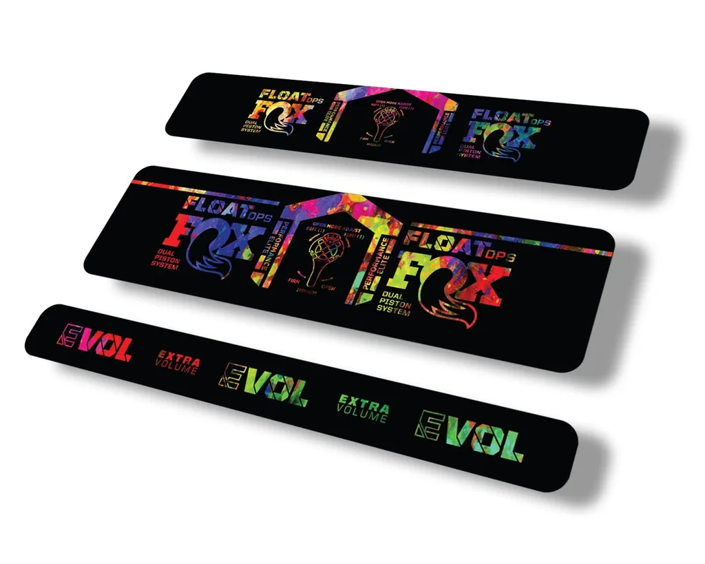 FOX Float DPS 2021 Performance Elite Rear Shock Sticker Decal Oil Slick