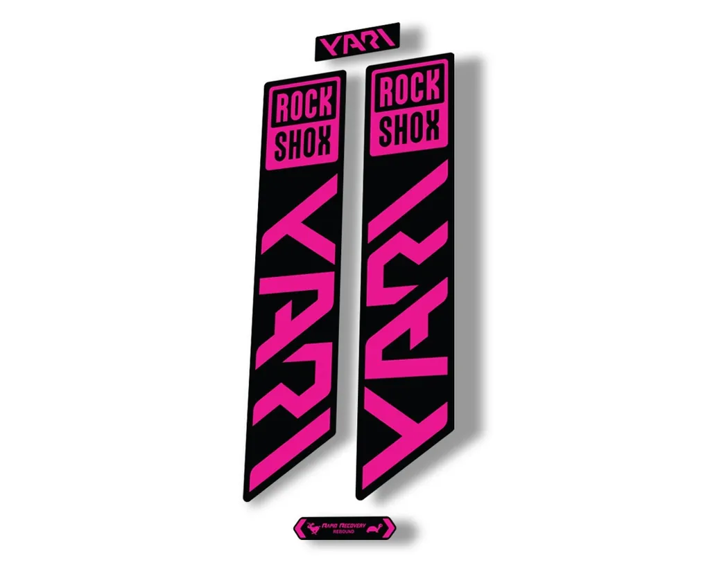 Rock Shox YARI 2021 Fork Decal Mountain Bike Cycling Sticker Adhesive Pink