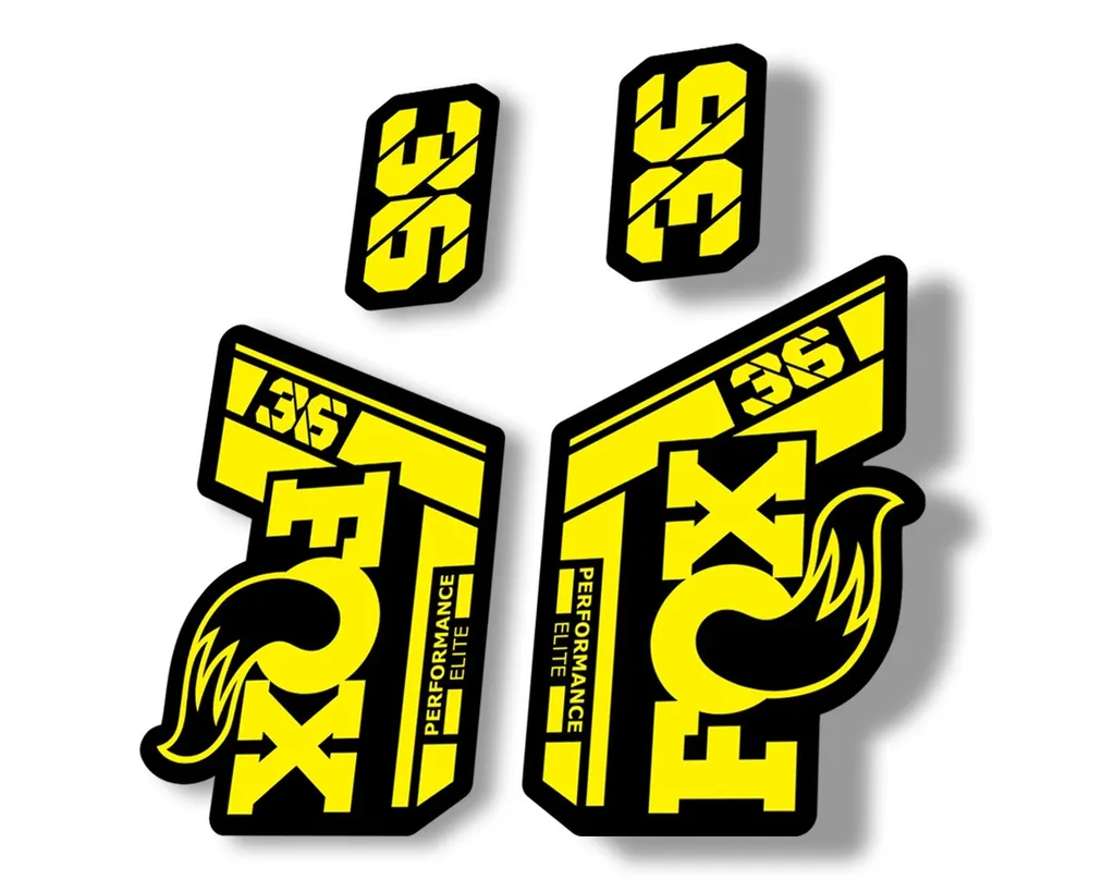 FOX 36 Performance Elite 2021 Forks Suspension Factory Decal Sticker Yellow