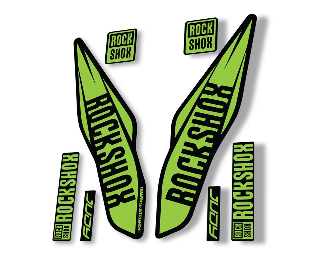 Rock Shox Judy 2017 Fork Decal Bike Cycling Sticker Adhesive Green