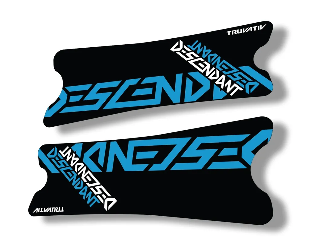 Truvativ 2018 Dexcendant Crank Set Stickers Decals MTB Bicycle 2Pcs Blue