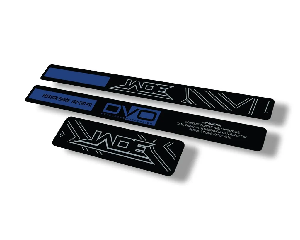 DVO Jade Coil 2020 Rear Shock Suspension Sticker Factory Decal Dark Blue