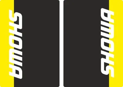 Showa Motocross Upper Fork Decal Stickers Graphic Set Adhesive Yellow