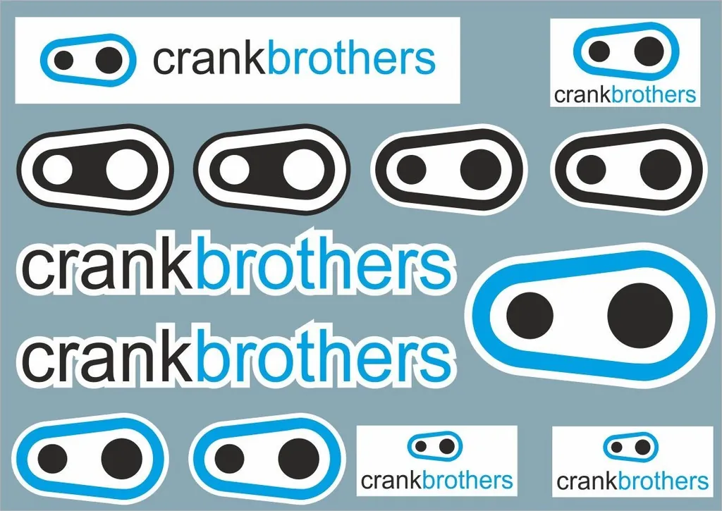 Bicycle Vinyl Stickers Custom Compatible with Crank Brothers