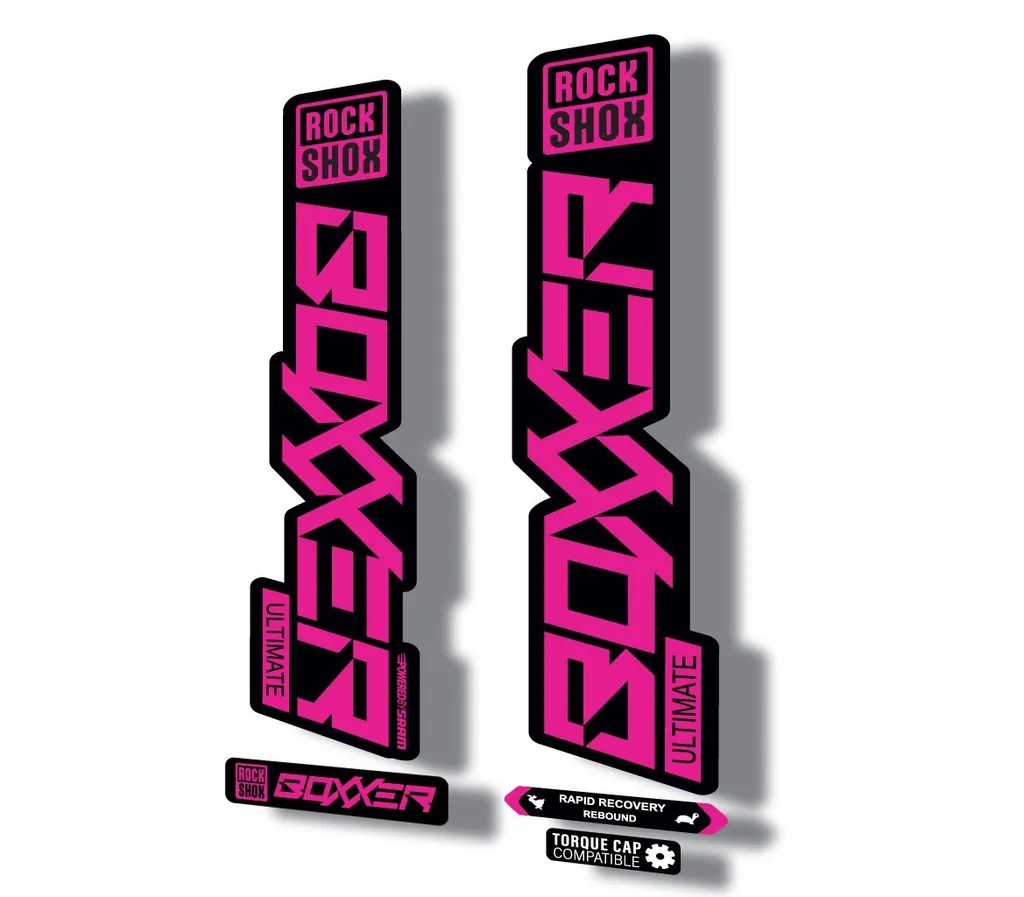 Rock Shox BOXXER 2020 ULTIMATE Mountain Bike Cycling Decal Adhesive Pink