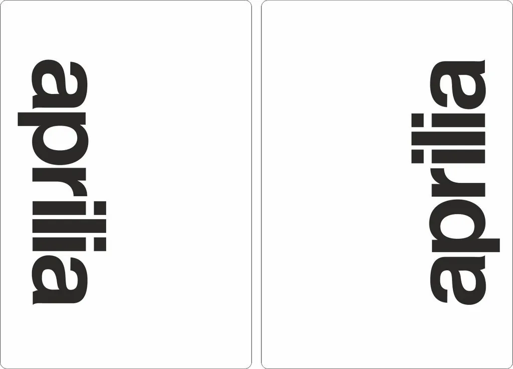 Aprilia Suspension Bike Upper Fork Decal Sticker Graphic Adhesive White 2 Pcs