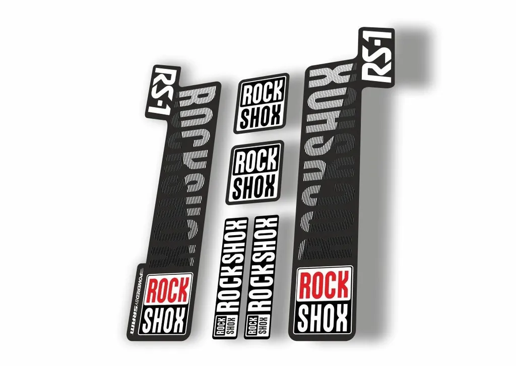 Rock Shox RS1 2018 Fork Decal Mountain Bike Cycling Sticker Adhesive Black