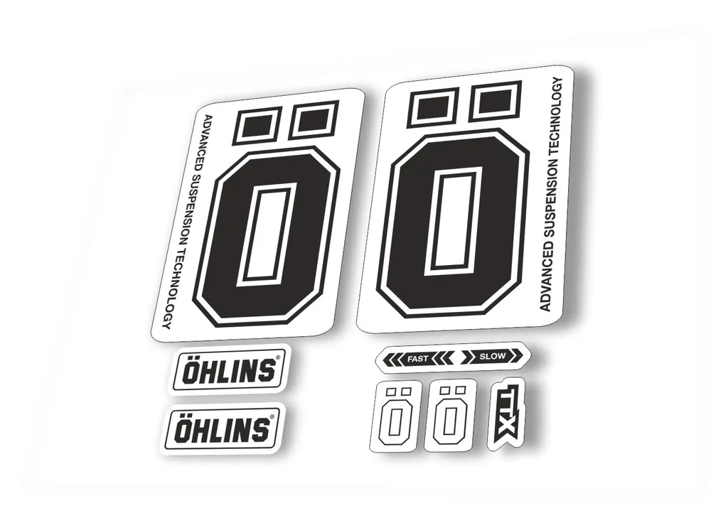 Ohlins DH38 2019 Fork Decal Mountain Bike Cycling Sticker Adhesive Black