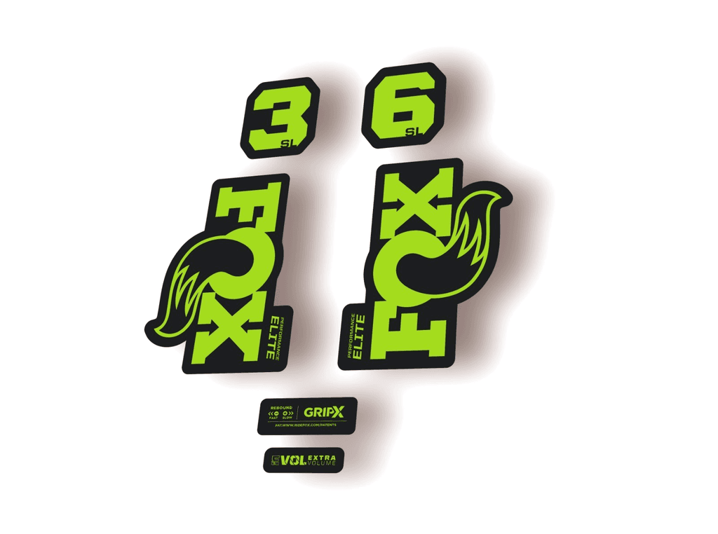 FOX 36 SL Elite 2026 Fork Factory Suspension Decal Sticker Adhesive Green